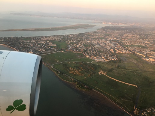 Flying into Dublin